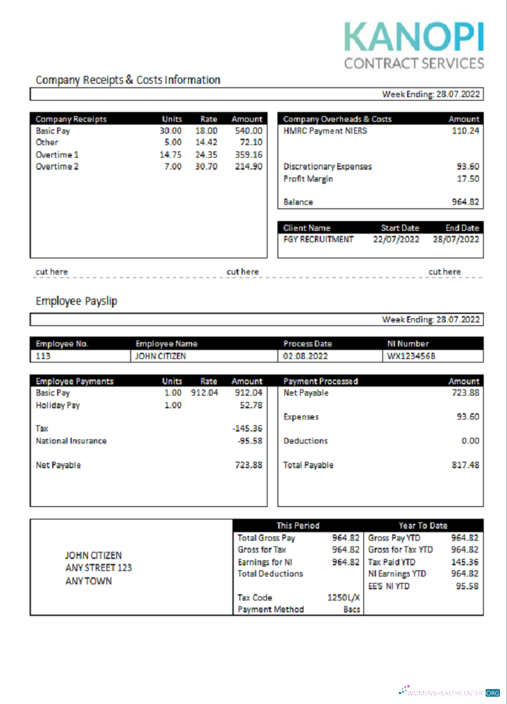 Download United Kingdom Kanopi Contract Services payroll company Photoshop template